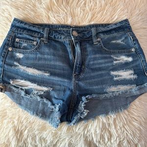 American Eagle denim shorts- extreme minis!